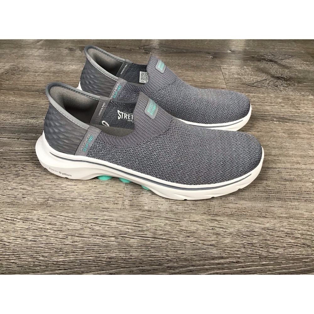 Skechers GOwalk Slip-Ins Shoes Womens Size 8.5 Gray Walking Sneakers SN 125219